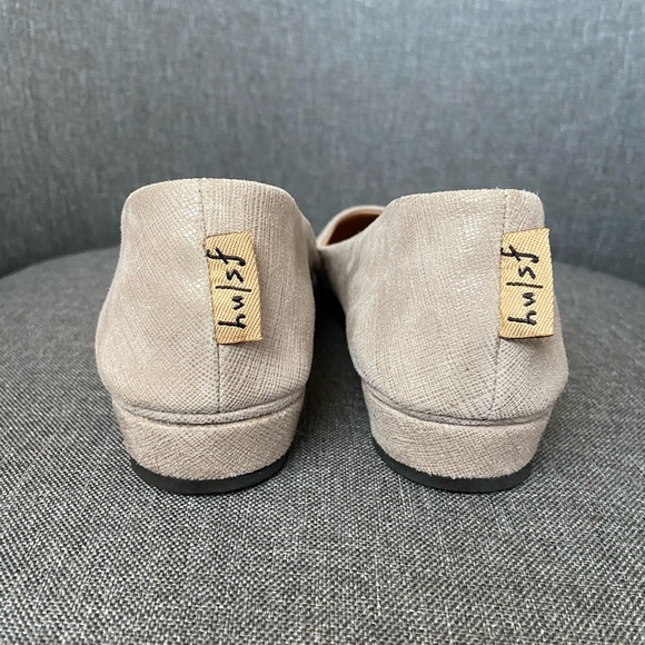 French Sole fs/ny Zeppa Leather Wedge in Light Grey Cartizze 7 - Picture 7 of 8